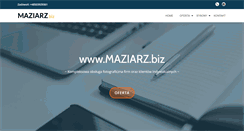 Desktop Screenshot of maziarz.biz